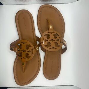 Tory Burch Miller Sandal - Brown Leather